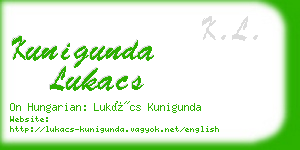 kunigunda lukacs business card